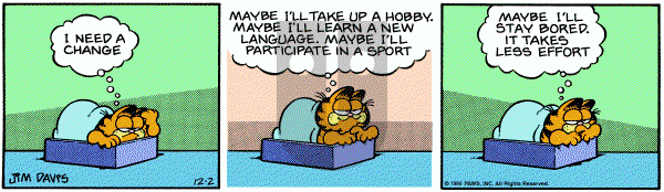 Garfield on Tuesday December 2, 1980 Comic Strip