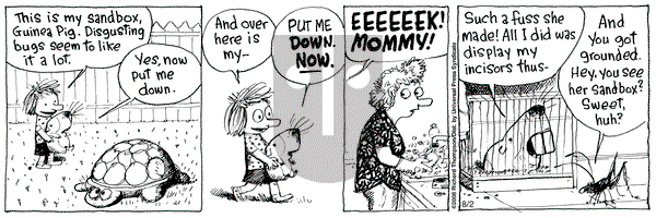 Cul de Sac on Saturday August 2, 2008 Comic Strip