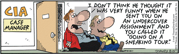 Frank and Ernest on Wednesday August 15, 2012 Comic Strip