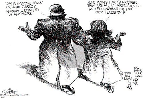 Pat Oliphant on Monday February 10, 2003 Comic Strip