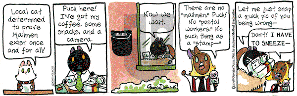 Breaking Cat News on Monday January 15, 2018 Comic Strip
