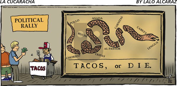 La Cucaracha on Sunday January 29, 2017 Comic Strip