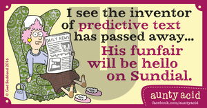 Aunty Acid on Wednesday April 6, 2016 Comic Strip