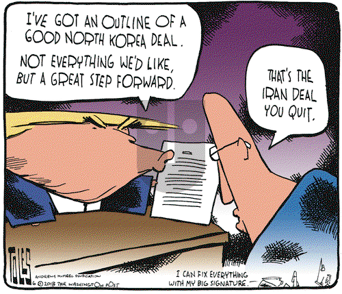 Tom Toles on Monday June 11, 2018 Comic Strip
