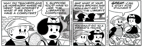 Nancy on Monday September 26, 2005 Comic Strip
