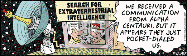 Frank and Ernest on Saturday August 2, 2014 Comic Strip