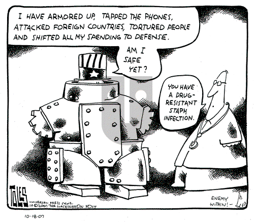 Tom Toles on Thursday October 18, 2007 Comic Strip