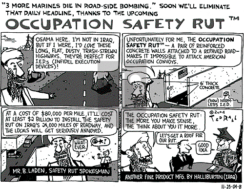 Ted Rall on Saturday November 27, 2004 Comic Strip