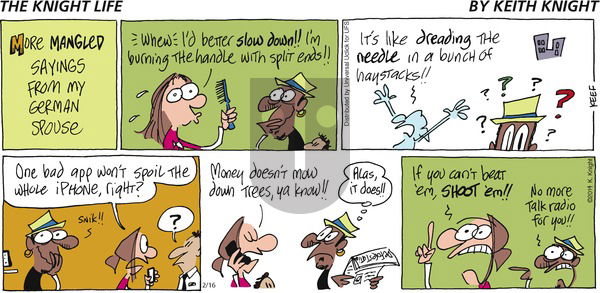 The Knight Life on Sunday February 16, 2014 Comic Strip