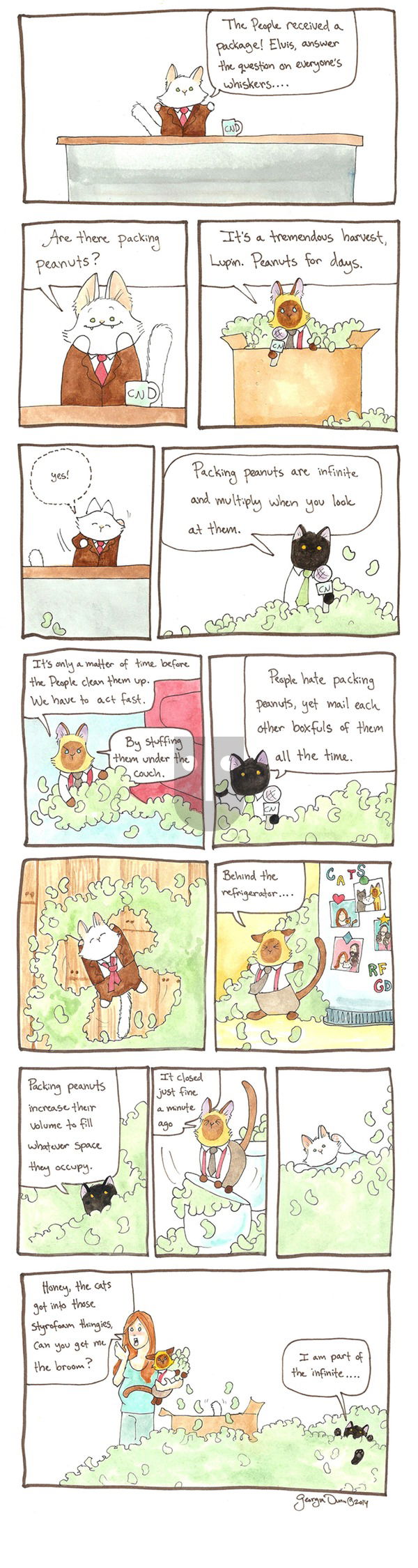 Breaking Cat News on Sunday October 9, 2016 Comic Strip