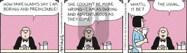 The Born Loser on Monday July 6, 2015 Comic Strip