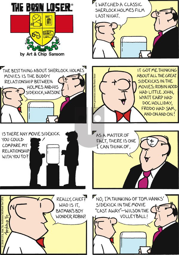 The Born Loser on Sunday July 15, 2018 Comic Strip