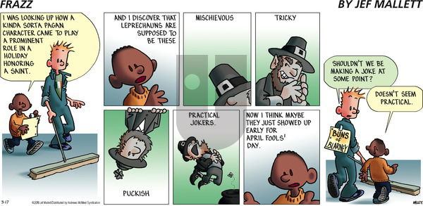Frazz on Sunday March 17, 2019 Comic Strip