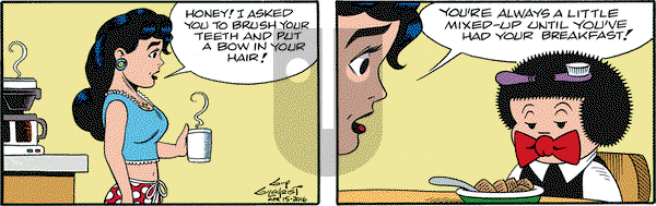 Nancy on Friday April 15, 2016 Comic Strip