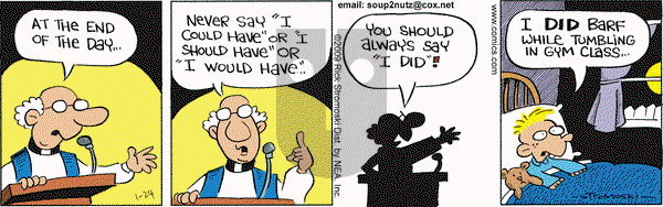 Soup to Nutz - Old on Saturday January 24, 2009 Comic Strip