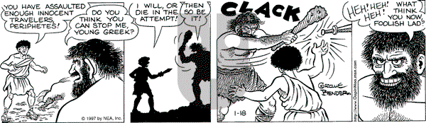 Alley Oop on Saturday January 18, 1997 Comic Strip