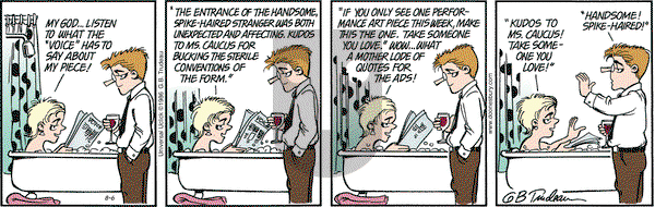 Doonesbury on Saturday August 6, 2016 Comic Strip