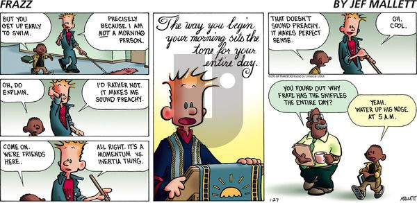 Frazz on Sunday January 27, 2013 Comic Strip