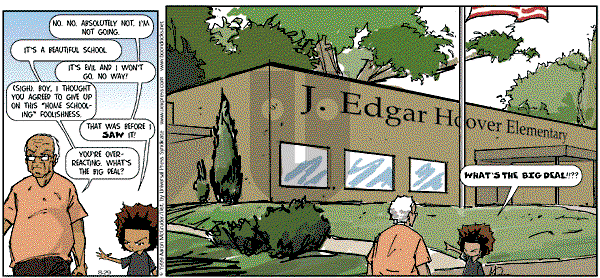 The Boondocks on Sunday April 1, 2007 Comic Strip