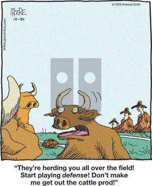 In the Bleachers - Friday October 30, 2009 Comic Strip