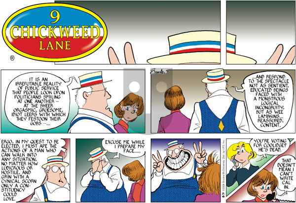 9 Chickweed Lane on Sunday August 31, 2008 Comic Strip