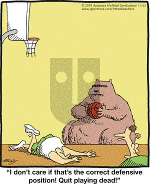 In the Bleachers on Friday November 22, 2019 Comic Strip