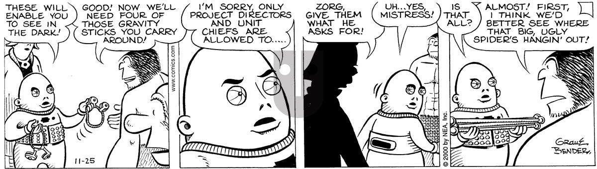 Alley Oop - Saturday November 25, 2000 Comic Strip