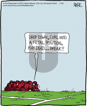 In the Bleachers on Saturday November 21, 2015 Comic Strip