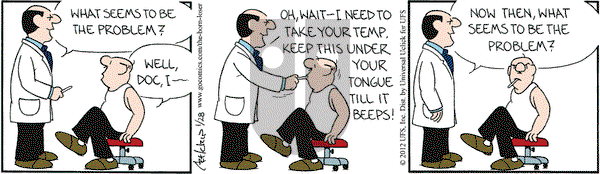 The Born Loser on Saturday January 28, 2012 Comic Strip