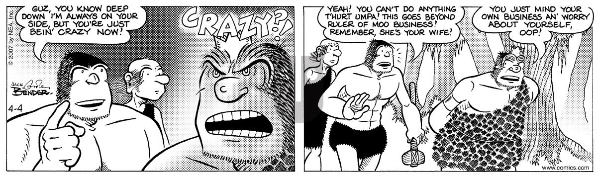 Alley Oop - Wednesday April 4, 2007 Comic Strip