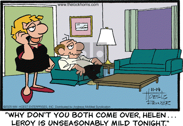 The Lockhorns on Wednesday November 19, 2025 Comic Strip