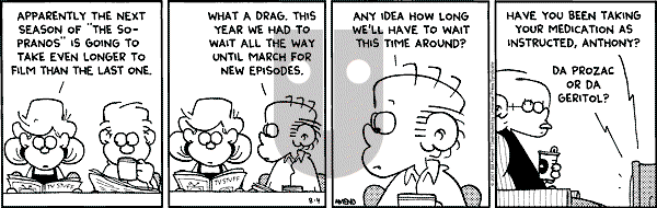 FoxTrot on Saturday August 4, 2001 Comic Strip