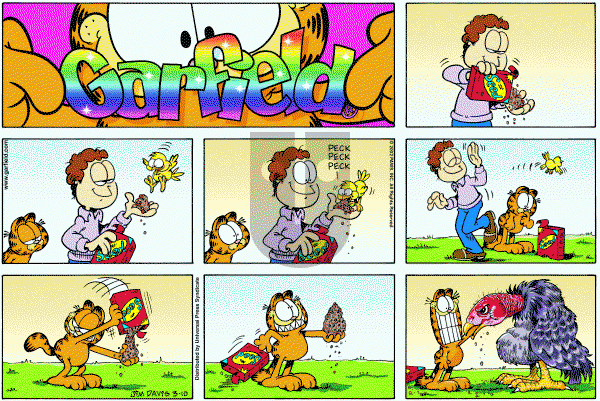 Garfield - Sunday March 10, 2002 Comic Strip