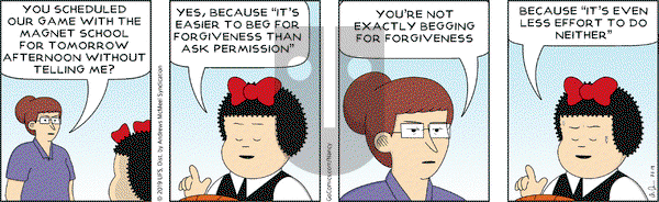 Nancy on Monday July 8, 2019 Comic Strip