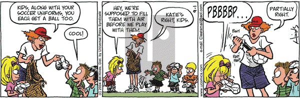 Cleats on Wednesday September 1, 2004 Comic Strip