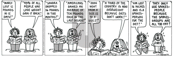 Cathy Classics - Wednesday January 14, 1998 Comic Strip