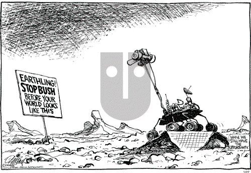 Pat Oliphant on Tuesday January 27, 2004 Comic Strip