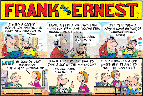 Frank and Ernest on Sunday December 5, 2010 Comic Strip