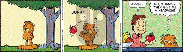 Garfield - Wednesday October 7, 2015 Comic Strip