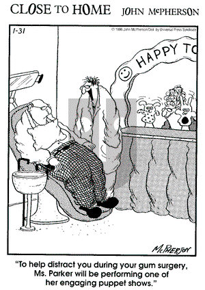 Close to Home on Wednesday January 31, 1996 Comic Strip