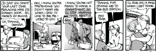 For Better or For Worse on Wednesday November 4, 1998 Comic Strip