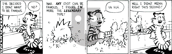 Calvin and Hobbes - Thursday November 22, 1990 Comic Strip
