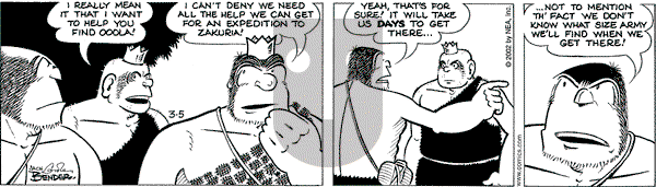 Alley Oop on Tuesday March 5, 2002 Comic Strip