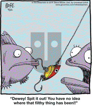 In the Bleachers on Tuesday April 22, 2014 Comic Strip
