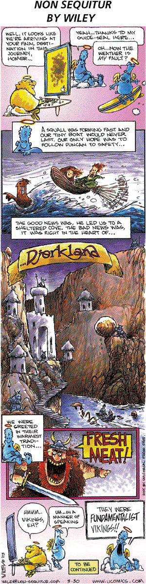Non Sequitur - Sunday March 30, 2003 Comic Strip
