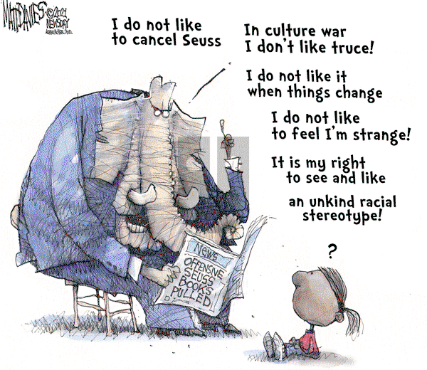 Matt Davies on Wednesday March 3, 2021 Comic Strip