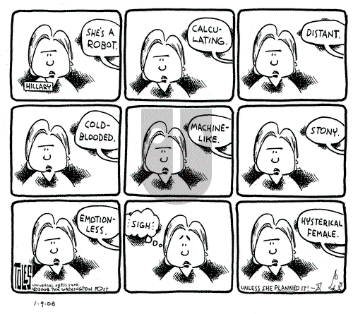 Tom Toles on Wednesday January 9, 2008 Comic Strip