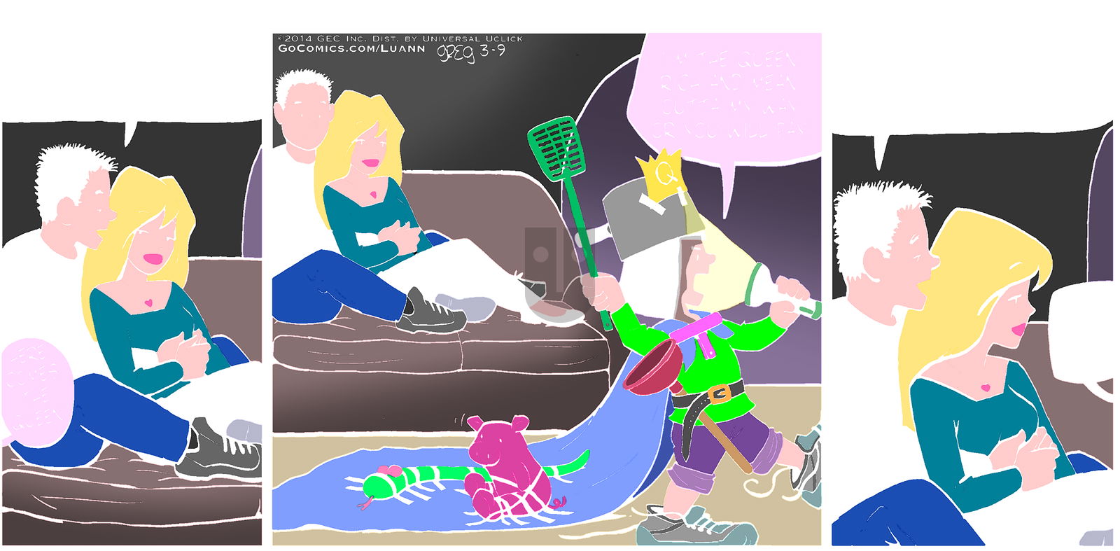 Luann on Sunday March 9, 2014 Comic Strip