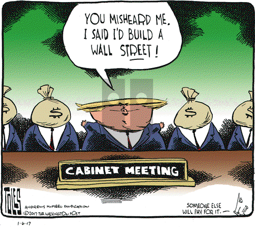 Tom Toles on Friday January 6, 2017 Comic Strip