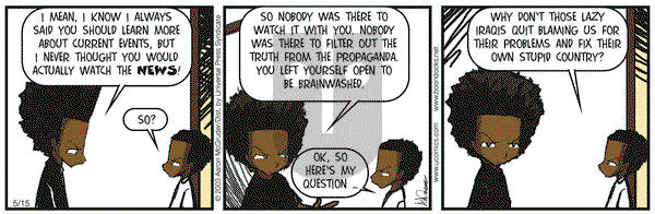 The Boondocks - Thursday May 15, 2003 Comic Strip